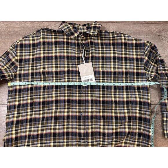 Everlane The Boxy Flannel Beech Plaid Size Small NWT $98 MSRP - Picture 4 of 14